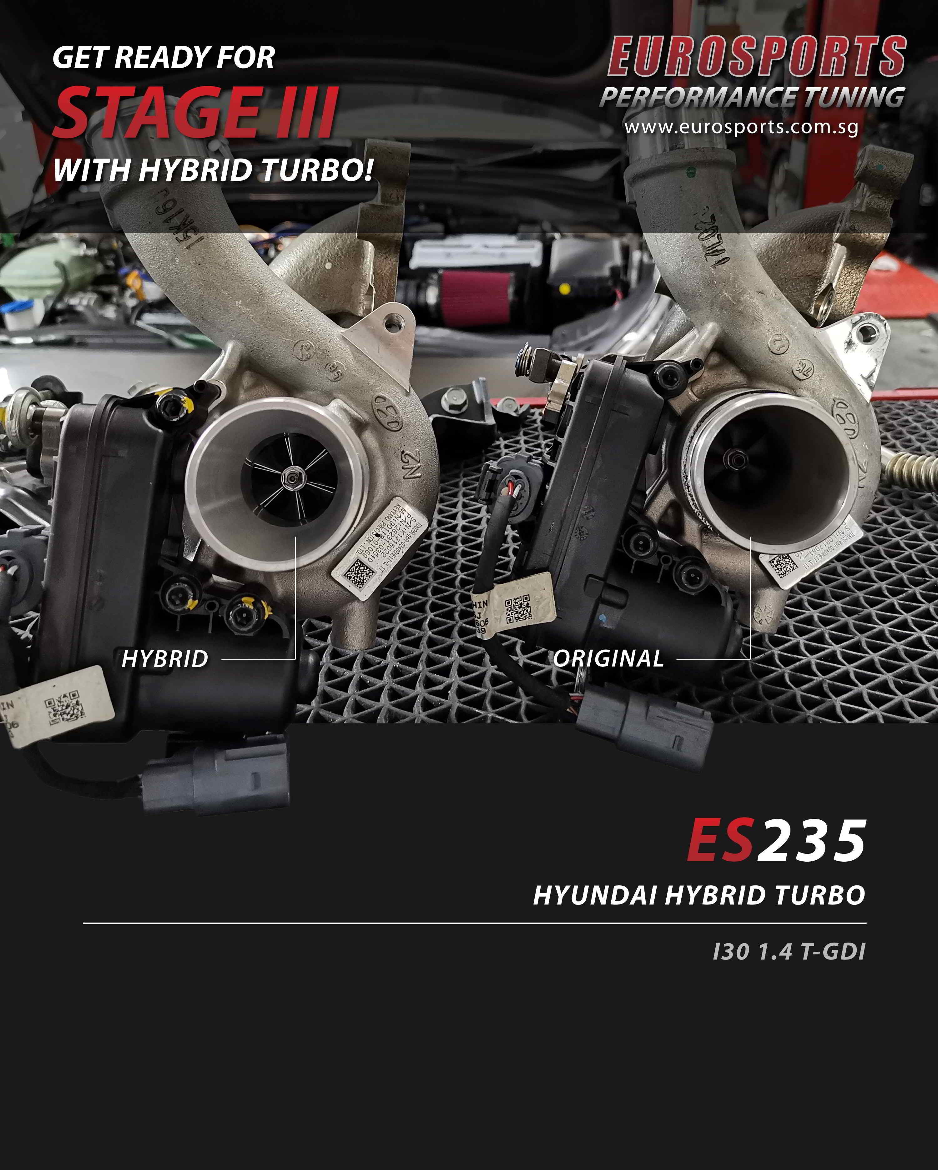Es235 Hybrid Turbocharger For Hyundai I30 Mk2 / Mk3 1.4 T-Gdi – Eurosports Performance Tuning