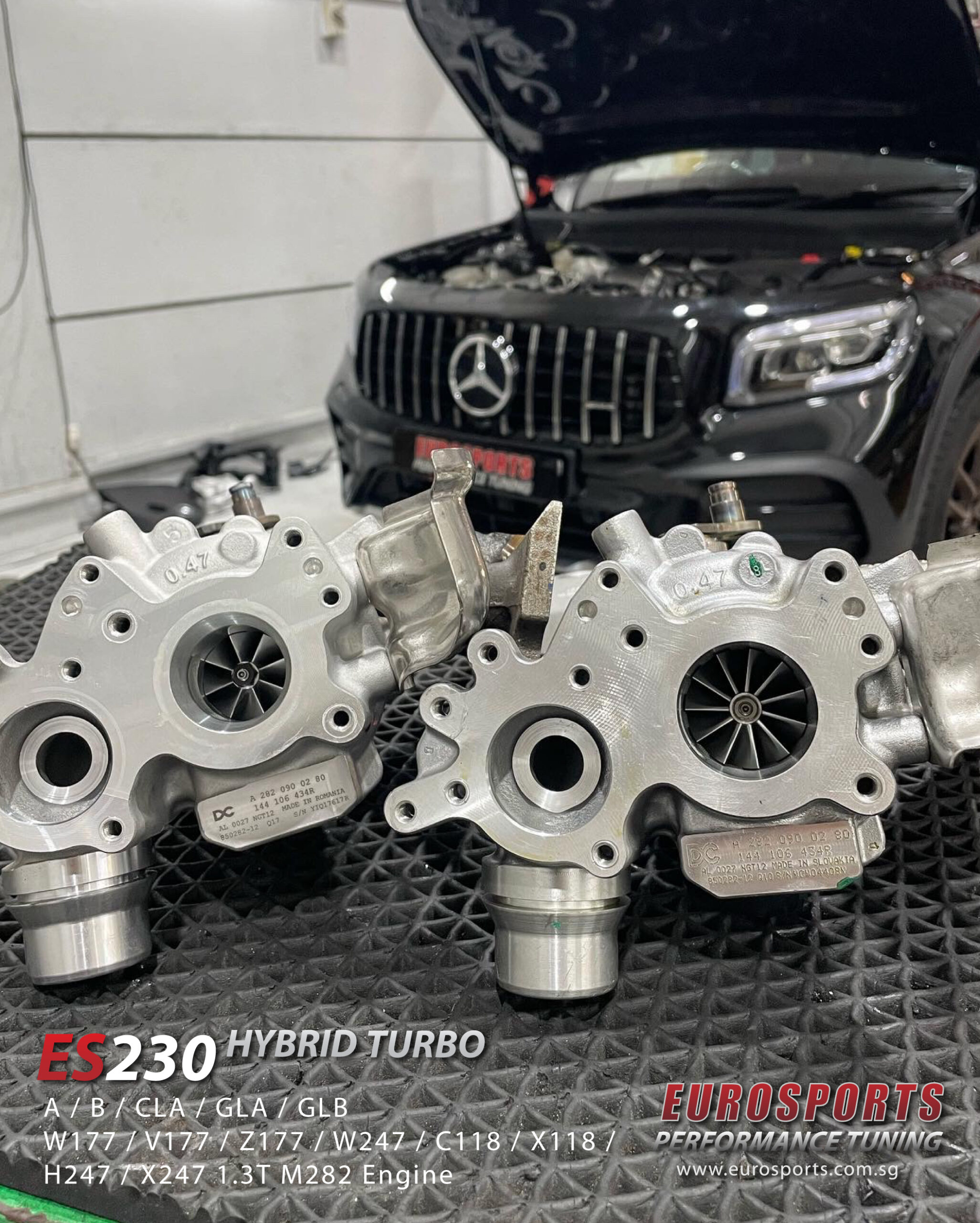 Eurosports-Mercedes-Benz-W177-V177-Z177-C118-X118-W247-H247-X247-M282-Hybrid-Turbocharger-Upgrade-Tuning-Stage3-Modification