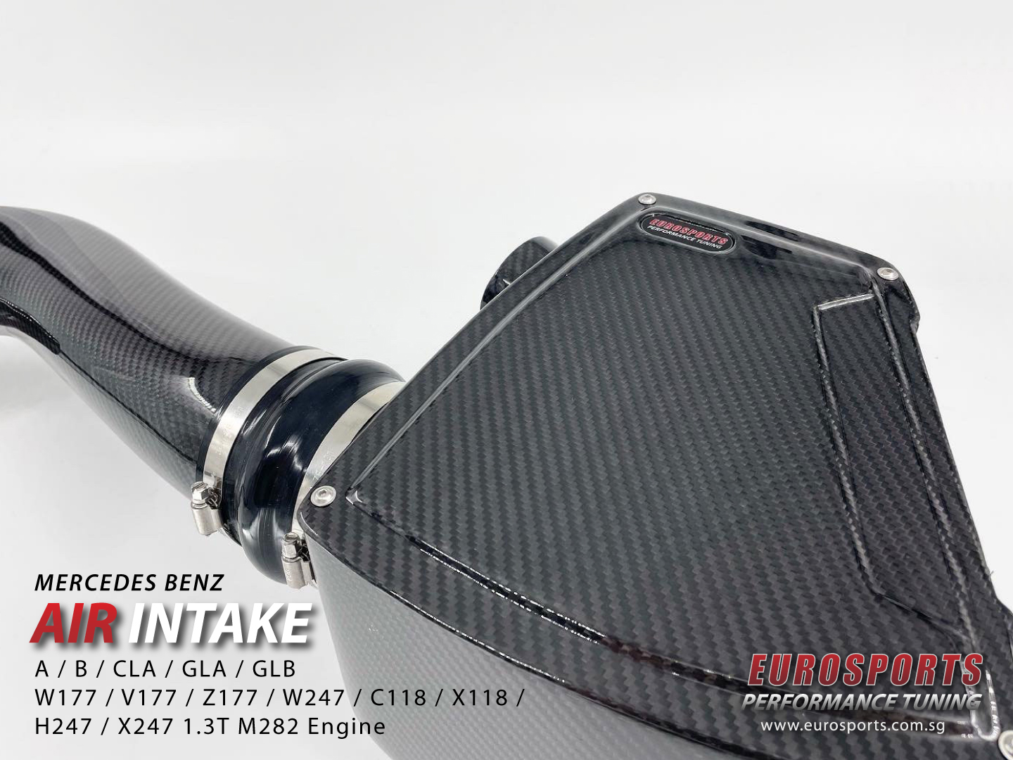 Mercedes_Benz_A180_A200_CLA180_CLA200_GLB180_GLB200_W177_V177_Z177_C118_X118_H247_Carbon_Fiber_Air_Intake_System_Upgrade_Eurosports