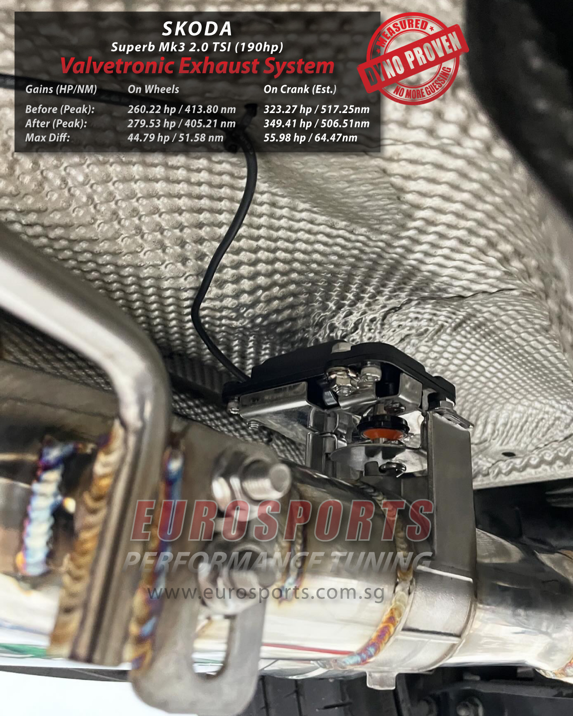 Skoda_Superb_Mk3_2.0TSI_EA888.3_Eurosports_Valvetronic_Exhaust_System_Upgrade_Full_CatBack_Aftermarket_Tuning_Dyno_Chart_Results_Singapore